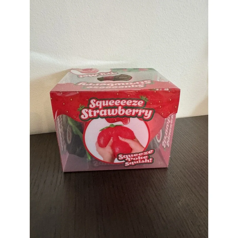 Squeeeeze Strawberry Sensory Fidget Toy Kids Oversized Squishy Jumbo Sunny
